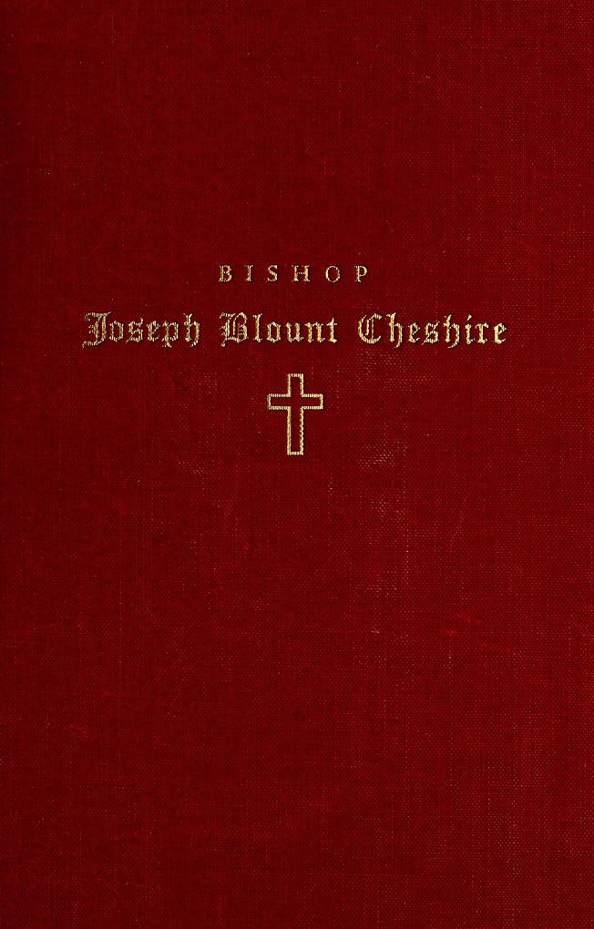 Piskopos Joseph Blount Cheshire: Hayatı ve Çalışmaları kapak